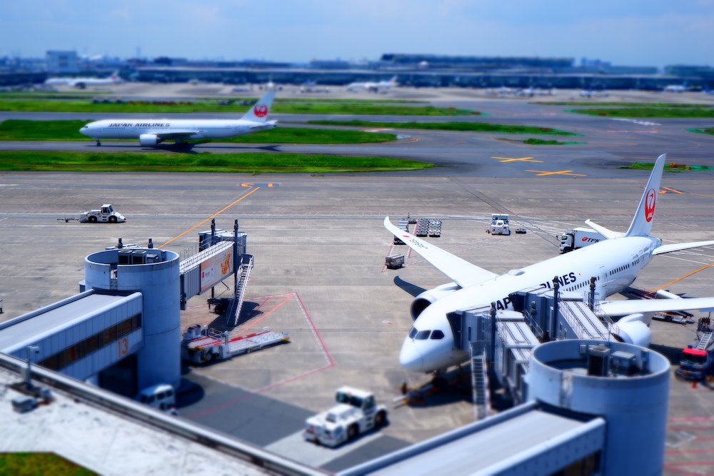 飛行機（羽田空港）